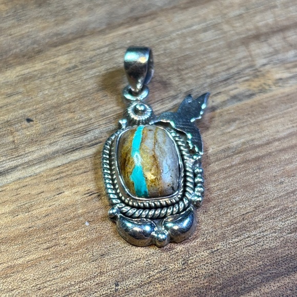 Jewelry - Royston turquoise & 925 pendant